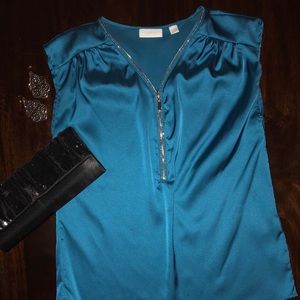 New York and company blue top